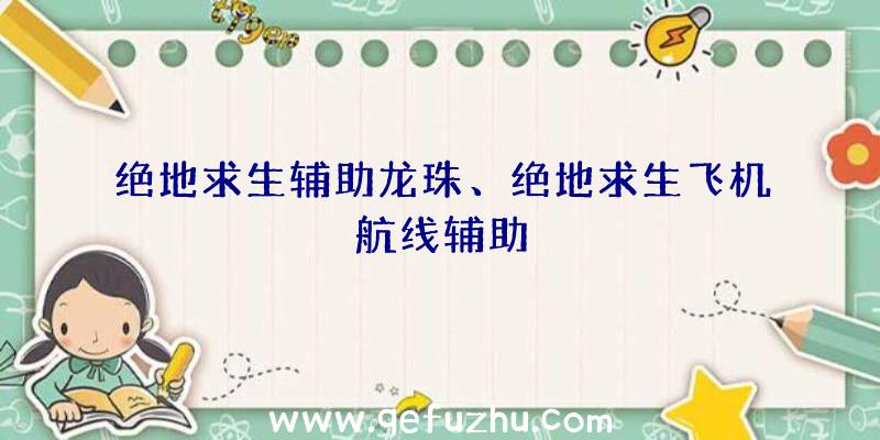 绝地求生辅助龙珠、绝地求生飞机航线辅助