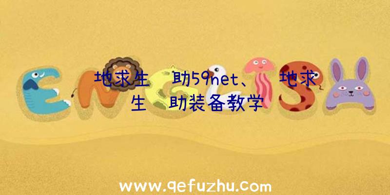 绝地求生辅助59net、绝地求生辅助装备教学