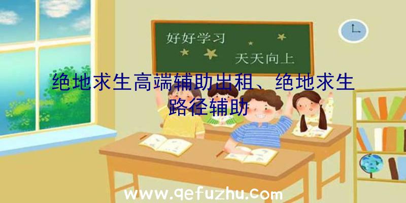 绝地求生高端辅助出租、绝地求生