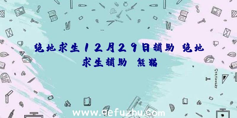 绝地求生12月29日辅助、绝地求生辅助