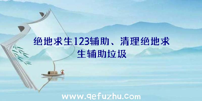 绝地求生123辅助、清理绝地求生辅助垃圾