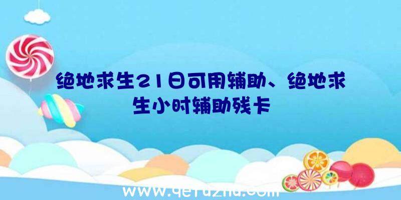 绝地求生21日可用辅助、绝地求生小时辅助残卡