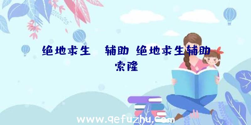 绝地求生JD辅助、绝地求生辅助索隆