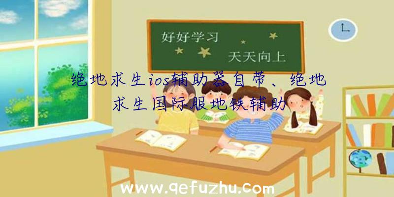 绝地求生ios辅助器自带、绝地求生国际服地铁辅助