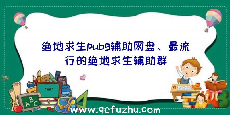 绝地求生pubg辅助网盘、最流行的绝地求生辅助群
