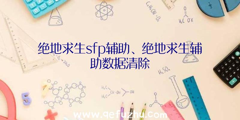 绝地求生sfp辅助、绝地求生辅助数据清除
