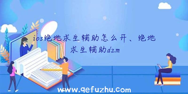 ios绝地求生辅助怎么开、绝地求生辅助dzm