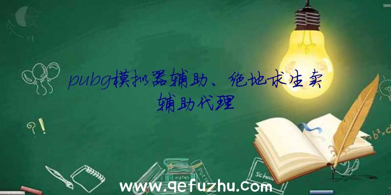 pubg模拟器辅助、绝地求生卖辅助代理
