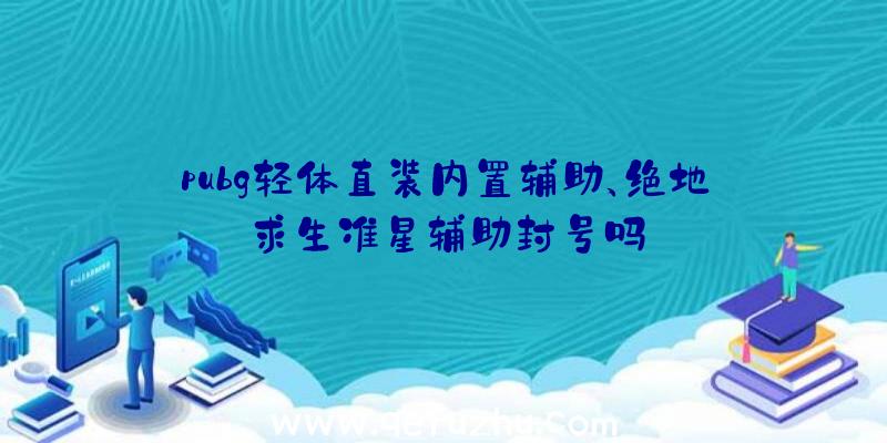 pubg轻体直装内置辅助、绝地求生准星辅助封号吗