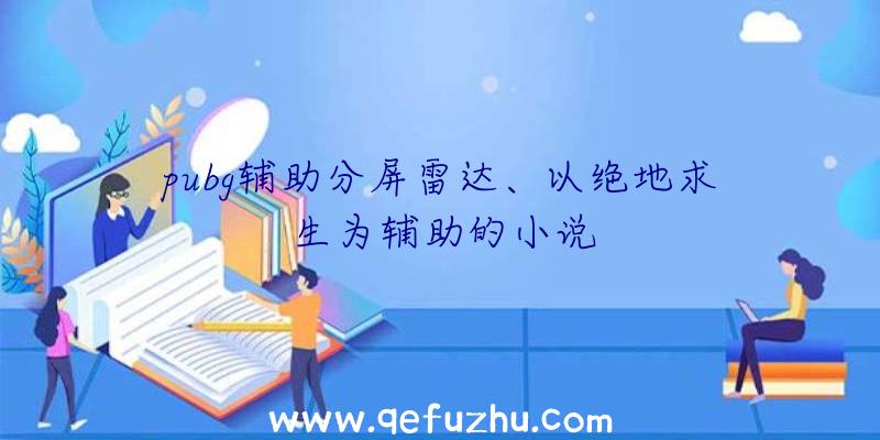 pubg辅助分屏雷达、以绝地求生为辅助的小说