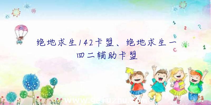 绝地求生142卡盟、绝地求生一四二辅助卡盟