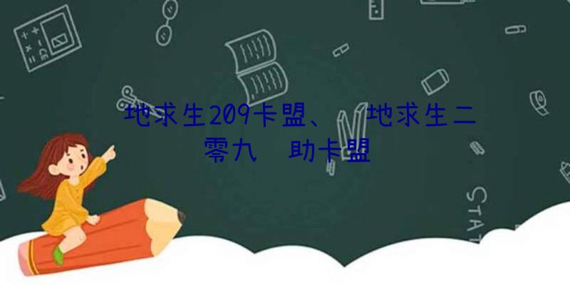 绝地求生209卡盟、绝地求生二零九辅助卡盟