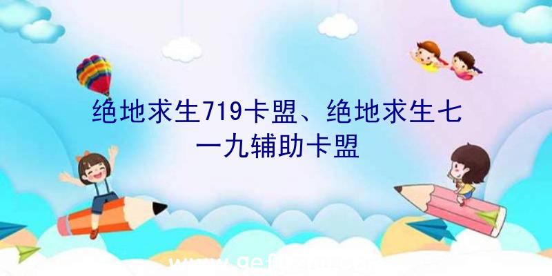 绝地求生719卡盟、绝地求生七一九辅助卡盟