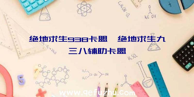 绝地求生938卡盟、绝地求生九三八辅助卡盟