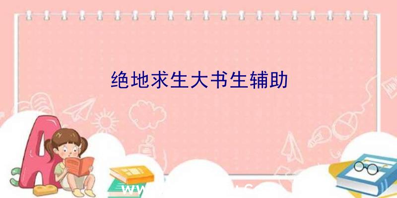 绝地求生大书生辅助